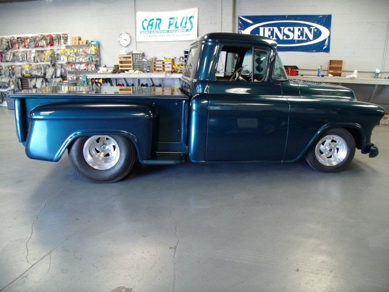 1955 truck in shop
