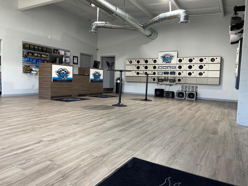 Speaker display wall