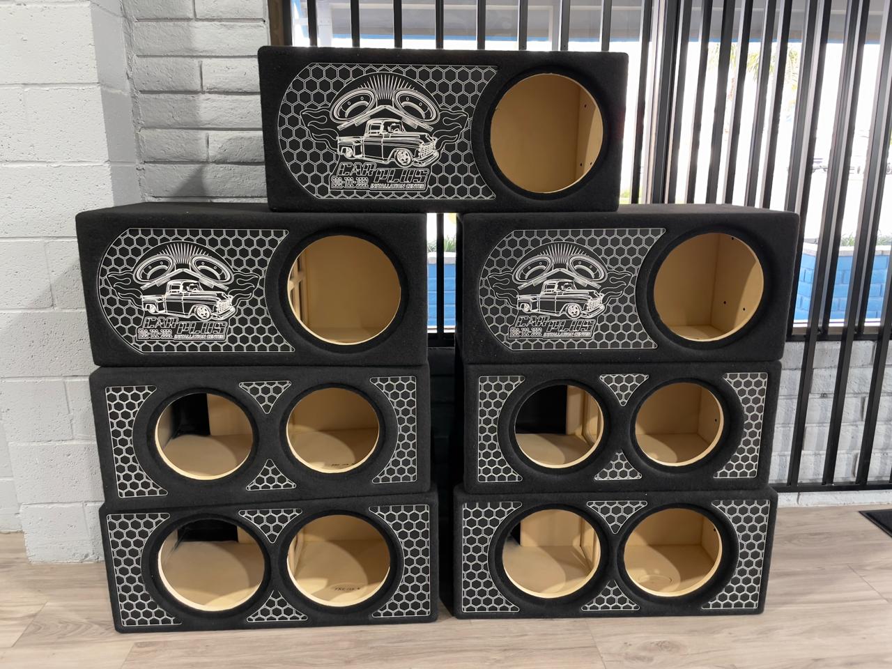 Custom subwoofer box fabrication