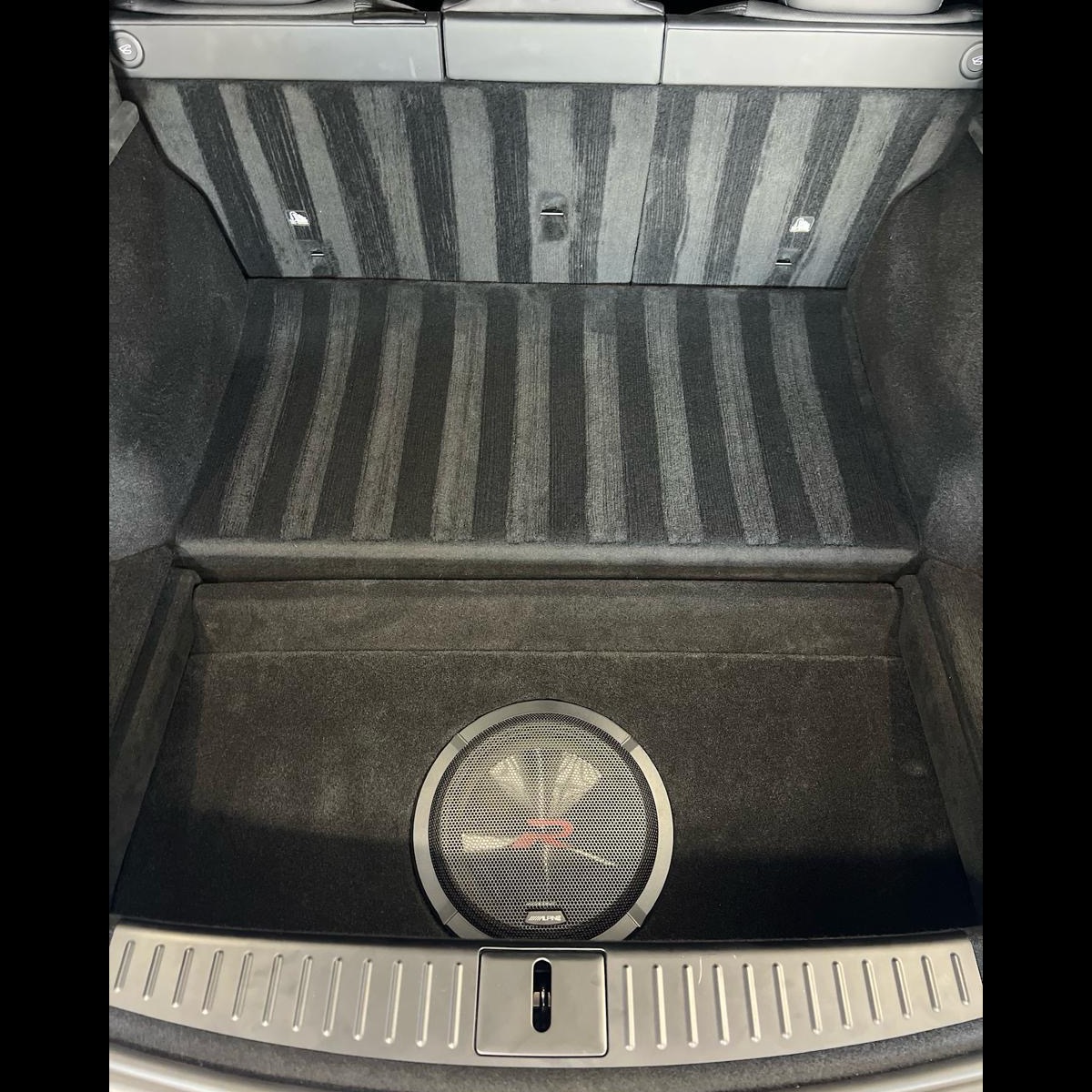 Stealth trunk-side subwoofer install